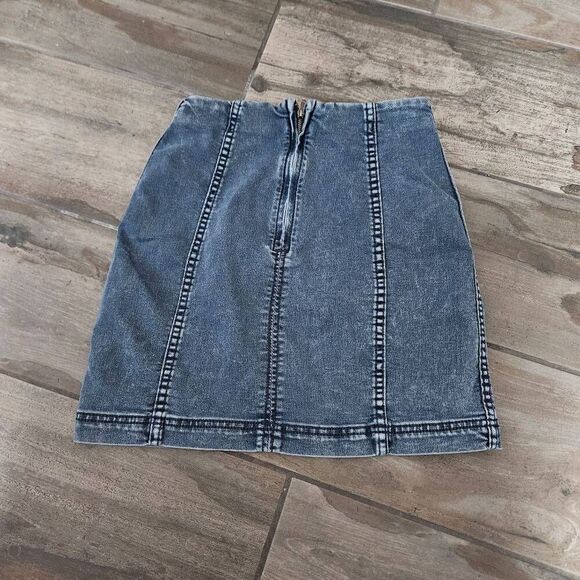 Free People Modern Femme Denim Skirt - Picture 6 of 8